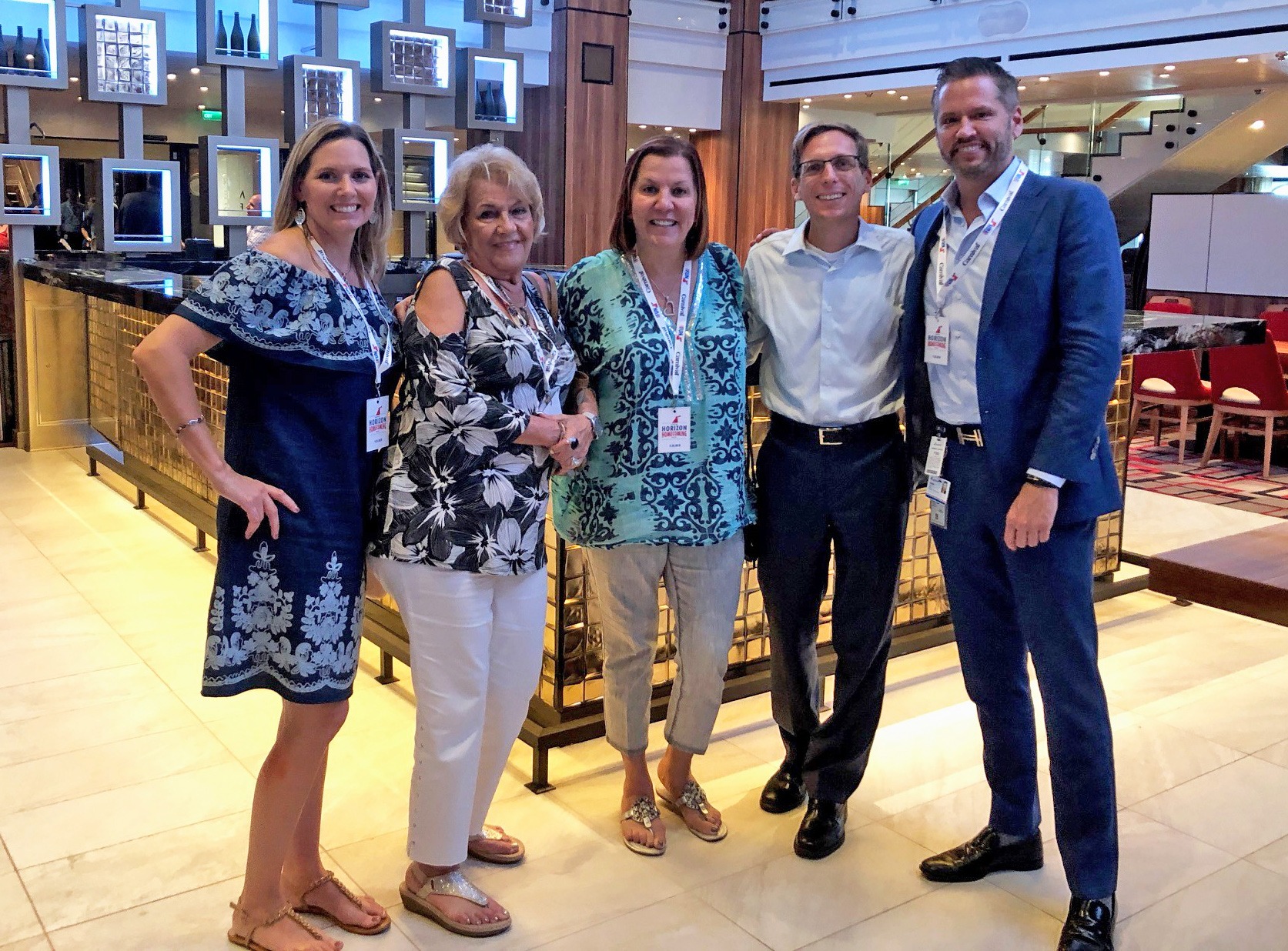 Vicky Garcia Theresa Scalzitti Adolfo Perez Carnival Horizon Cruise Planners